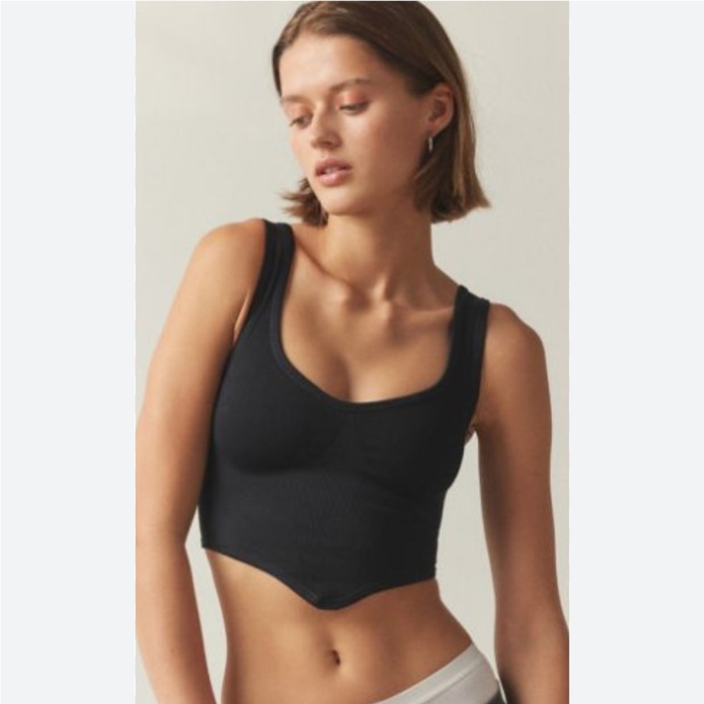 Urban Outfitters Out From Under Camilla Stretch Seamless Bustier in Black XS/S